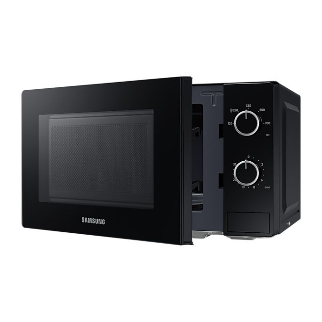 20L Solo Microwave Oven - Full Glass Door Black