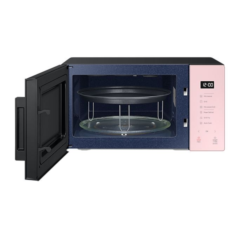 30L Bespoke Grill Microwave Oven - Grill Fry Clean Pink