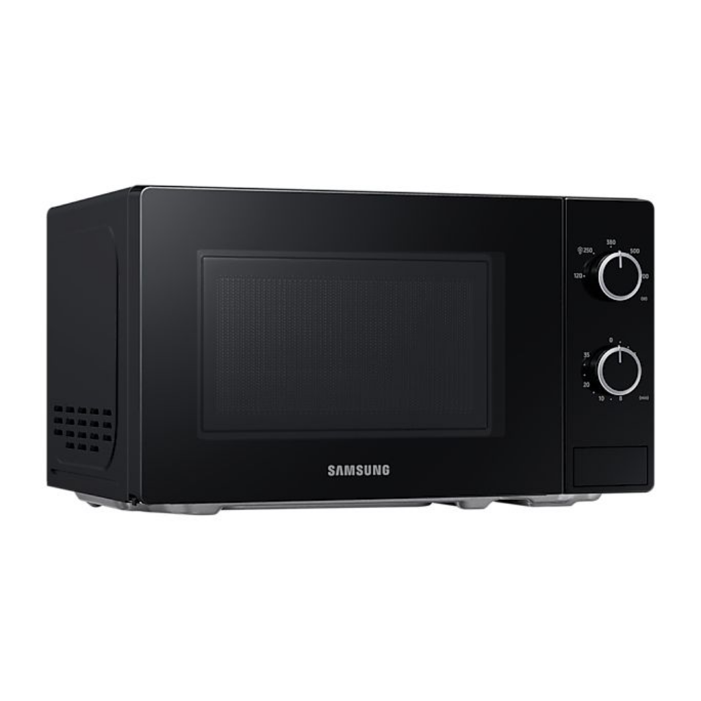 20L Solo Microwave Oven - Full Glass Door Black