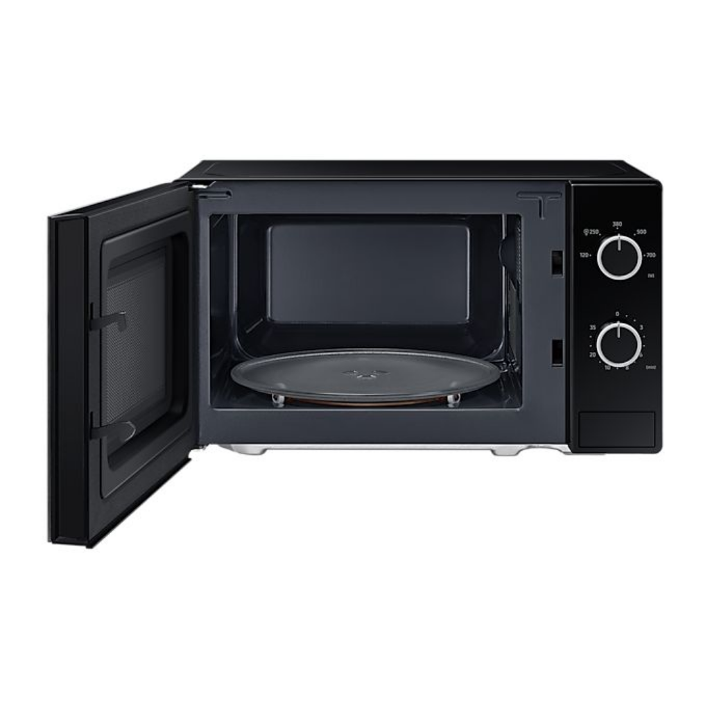 20L Solo Microwave Oven - Full Glass Door Black